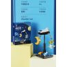QIZHILE 93000 non  CÂN BẰNG GIẤC MƠ ĐẦY SAO bộ đồ chơi xếp lắp ráp ghép mô hình STARRY DREAM