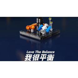 QIZHILE 93000 non  CÂN BẰNG GIẤC MƠ ĐẦY SAO bộ đồ chơi xếp lắp ráp ghép mô hình STARRY DREAM