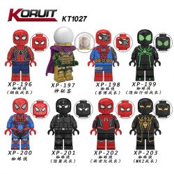 KORUIT XP KT1027 1027 non  HÀNG TRĂM NGƯỜI 8 NHỆN bộ đồ chơi xếp lắp ráp ghép mô hình Super Heroes Siêu Nhân Anh Hùng
