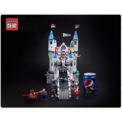 QMAN ENLIGHTEN KEEPPLEY 1022 non  PHÒNG THỦ CỔNG LÂU ĐÀI SƯ TỬ bộ đồ chơi xếp lắp ráp ghép mô hình Medieval Castle CASTLE KNIGHTS Chiến Tranh Trung Cổ 546 khối