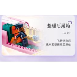 SLUBAN M38-B1166 B1166 1166 M38B1166 38-B1166 non  GIẤC MƠ HỒNG BẮT ĐẦU HÀNH TRÌNH KỲ NGHỈ TRÊN MÁY BAY bộ đồ chơi xếp lắp ráp ghép mô hình Girl HOLIDAY PLANE Con Gái 384 khối