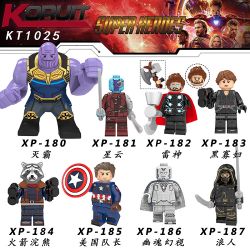 KORUIT KT1025 1025 XP non  HÀNG TRĂM NGƯỜI 8 LIÊN MINH AVENGERS bộ đồ chơi xếp lắp ráp ghép mô hình Super Heroes Siêu Nhân Anh Hùng