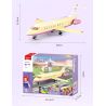 SLUBAN M38-B1166 B1166 1166 M38B1166 38-B1166 non  GIẤC MƠ HỒNG BẮT ĐẦU HÀNH TRÌNH KỲ NGHỈ TRÊN MÁY BAY bộ đồ chơi xếp lắp ráp ghép mô hình Girl HOLIDAY PLANE Con Gái 384 khối