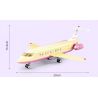 SLUBAN M38-B1166 B1166 1166 M38B1166 38-B1166 non  GIẤC MƠ HỒNG BẮT ĐẦU HÀNH TRÌNH KỲ NGHỈ TRÊN MÁY BAY bộ đồ chơi xếp lắp ráp ghép mô hình Girl HOLIDAY PLANE Con Gái 384 khối