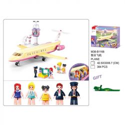SLUBAN M38-B1166 B1166 1166 M38B1166 38-B1166 non  GIẤC MƠ HỒNG BẮT ĐẦU HÀNH TRÌNH KỲ NGHỈ TRÊN MÁY BAY bộ đồ chơi xếp lắp ráp ghép mô hình Girl HOLIDAY PLANE Con Gái 384 khối