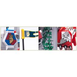 QMAN ENLIGHTEN KEEPPLEY 1022 non  PHÒNG THỦ CỔNG LÂU ĐÀI SƯ TỬ bộ đồ chơi xếp lắp ráp ghép mô hình Medieval Castle CASTLE KNIGHTS Chiến Tranh Trung Cổ 546 khối