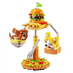 QIZHILE 93004 non  CÂN BẰNG THIÊN ĐƯỜNG CARB bộ đồ chơi xếp lắp ráp ghép mô hình HAPPY CARB