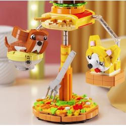 QIZHILE 93004 non  CÂN BẰNG THIÊN ĐƯỜNG CARB bộ đồ chơi xếp lắp ráp ghép mô hình HAPPY CARB