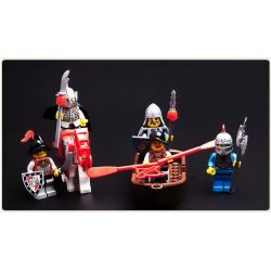 QMAN ENLIGHTEN KEEPPLEY 1022 non  PHÒNG THỦ CỔNG LÂU ĐÀI SƯ TỬ bộ đồ chơi xếp lắp ráp ghép mô hình Medieval Castle CASTLE KNIGHTS Chiến Tranh Trung Cổ 546 khối