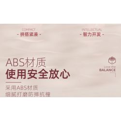 QIZHILE 93004 non  CÂN BẰNG THIÊN ĐƯỜNG CARB bộ đồ chơi xếp lắp ráp ghép mô hình HAPPY CARB