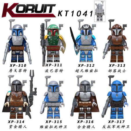 KORUIT KT1041 1041 XP non  HÀNG TRĂM NGƯỜI 8 MANDARO bộ đồ chơi xếp lắp ráp ghép mô hình Star Wars Chiến Tranh Giữa Các Vì Sao