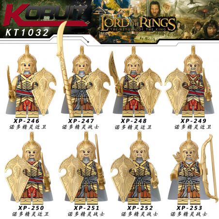 KORUIT XP KT1032 1032 non  HÀNG TRĂM NGƯỜI 8 LÍNH NORO ELF bộ đồ chơi xếp lắp ráp ghép mô hình Medieval Castle Chiến Tranh Trung Cổ