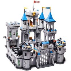 QMAN ENLIGHTEN KEEPPLEY 1023 non  BAO VÂY LÂU ĐÀI NHÀ VUA bộ đồ chơi xếp lắp ráp ghép mô hình Medieval Castle LION CASTLE Chiến Tranh Trung Cổ 1393 khối