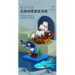 QIZHILE 93002 non  CÂN BẰNG HÀNH TRÌNH GIẢ TƯỞNG bộ đồ chơi xếp lắp ráp ghép mô hình FANTASY JOURNEY