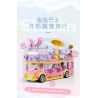 SLUBAN M38-B1165 B1165 1165 M38B1165 38-B1165 non  GIẤC MƠ HỒNG BỮA TIỆC CẮM TRẠI TRÊN XE BUÝT BUNNY bộ đồ chơi xếp lắp ráp ghép mô hình Girl BUS CONCERT Con Gái 412 khối