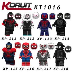 KORUIT XP KT1016 1016 non  HÀNG TRĂM NGƯỜI 8 NHỆN bộ đồ chơi xếp lắp ráp ghép mô hình Super Heroes Siêu Nhân Anh Hùng
