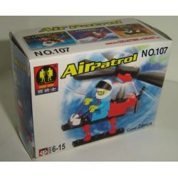 ZEPHYR KNIGHT 107 non  TUẦN TRA TRÊN KHÔNG bộ đồ chơi xếp lắp ráp ghép mô hình City AIR PATROL Thành Phố 28 khối