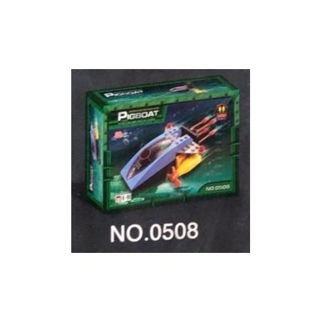 ZEPHYR KNIGHT 0508 non  TÀU LEO bộ đồ chơi xếp lắp ráp ghép mô hình City PIGBOAT Thành Phố