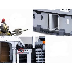 QMAN ENLIGHTEN KEEPPLEY 1023 non  BAO VÂY LÂU ĐÀI NHÀ VUA bộ đồ chơi xếp lắp ráp ghép mô hình Medieval Castle LION CASTLE Chiến Tranh Trung Cổ 1393 khối