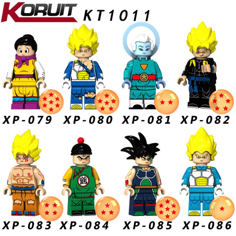 KORUIT XP KT1011 1011 non  HÀNG TRĂM NGƯỜI 8 QI DRAGON BALL bộ đồ chơi xếp lắp ráp ghép mô hình Movie & Game Phim Và Trò Chơi