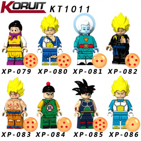 KORUIT XP KT1011 1011 non  HÀNG TRĂM NGƯỜI 8 QI DRAGON BALL bộ đồ chơi xếp lắp ráp ghép mô hình Movie & Game Phim Và Trò Chơi
