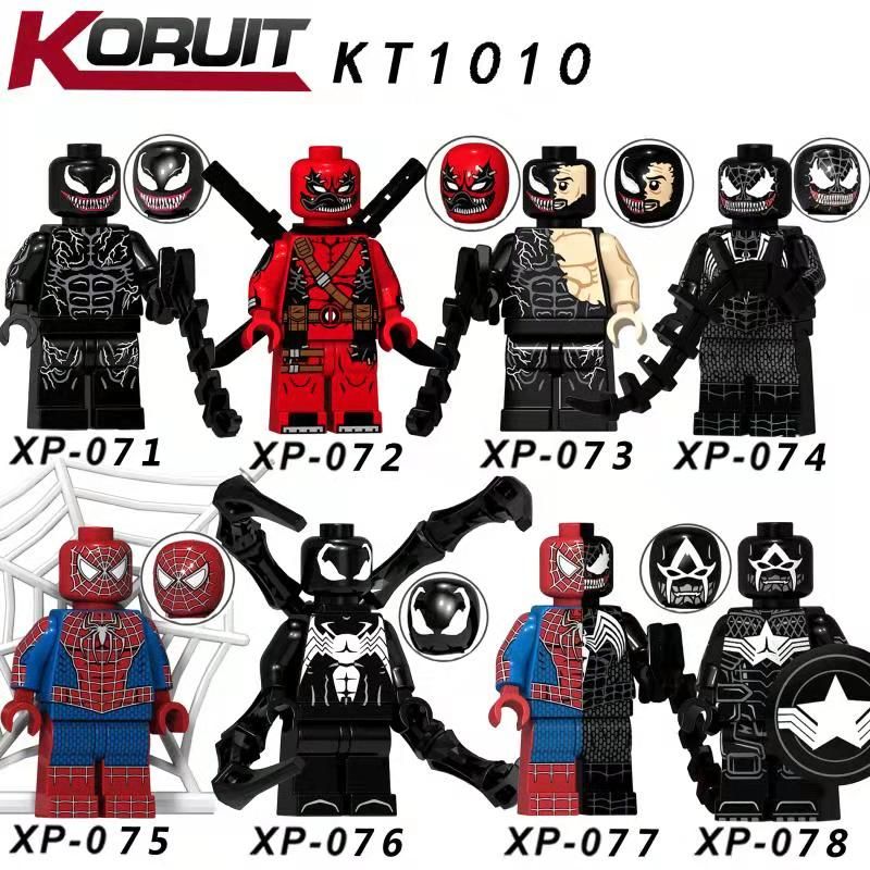KORUIT KT1010 1010 XP non  HÀNG TRĂM NGƯỜI 8 SIÊU ANH HÙNG bộ đồ chơi xếp lắp ráp ghép mô hình Super Heroes Siêu Nhân Anh Hùng