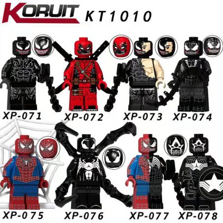 KORUIT KT1010 1010 XP non  HÀNG TRĂM NGƯỜI 8 SIÊU ANH HÙNG bộ đồ chơi xếp lắp ráp ghép mô hình Super Heroes Siêu Nhân Anh Hùng