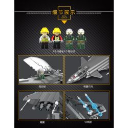 ZHEGAO QJ5071 5071 non  MÁY BAY CHIẾN ĐẤU J-20 bộ đồ chơi xếp lắp ráp ghép mô hình Military Army CHINESE FIGHTER Quân Sự Bộ Đội 1621 khối