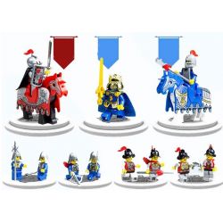 QMAN ENLIGHTEN KEEPPLEY 1023 non  BAO VÂY LÂU ĐÀI NHÀ VUA bộ đồ chơi xếp lắp ráp ghép mô hình Medieval Castle LION CASTLE Chiến Tranh Trung Cổ 1393 khối