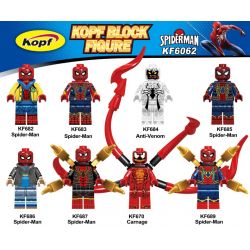 KOPF KF6062 6062 KF682 KF683 KF684 KF685 KF686 KF687 KF670 KF689 non  HÀNG TRĂM NGƯỜI 8 NHỆN bộ đồ chơi xếp lắp ráp ghép mô hình Marvel Super Heroes SPIDERMAN Siêu Anh Hùng Marvel