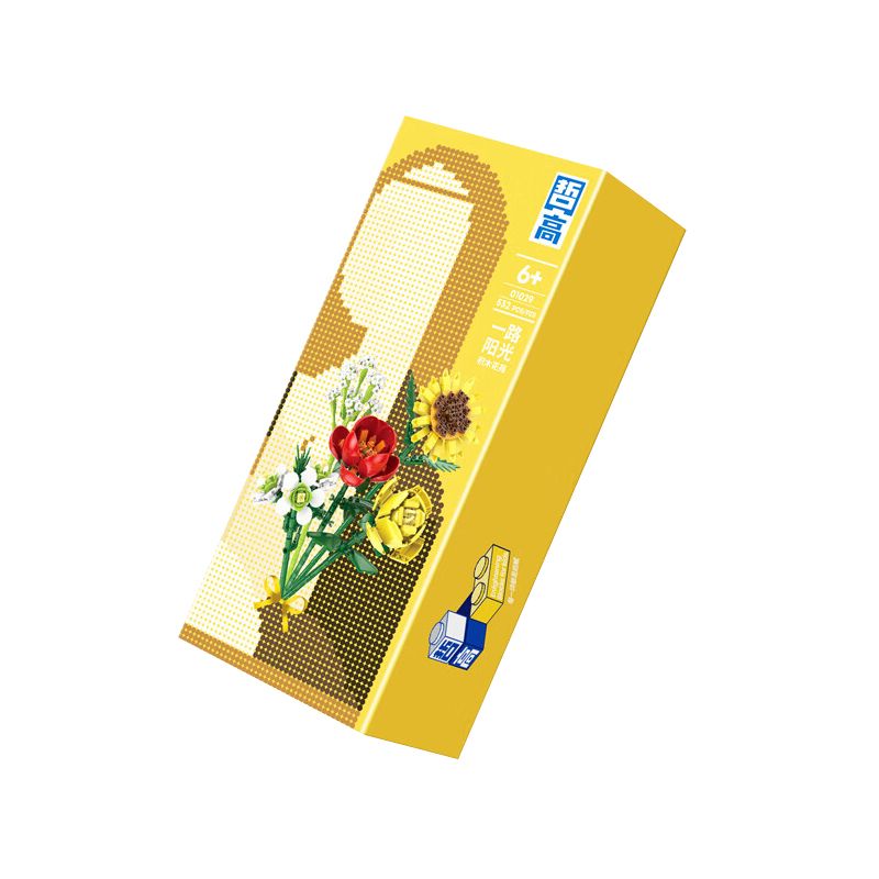 ZHEGAO 01029 non  MẶT TRỜI TRÊN MỌI NẺO ĐƯỜNG bộ đồ chơi xếp lắp ráp ghép mô hình Flowers SHINING ALL THE WAY Hoa 532 khối
