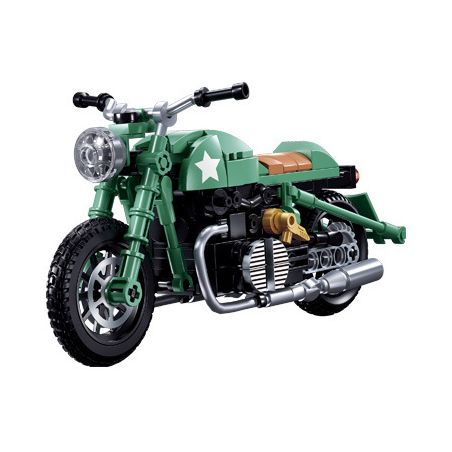 SLUBAN M38-B1133 B1133 1133 M38B1133 38-B1133 non  XE MÁY BMW R75MS tỷ lệ 1:12 bộ đồ chơi xếp lắp ráp ghép mô hình Racers Đua Tốc Độ 215 khối