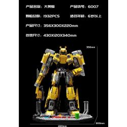 拓乐 6007 non  CON ONG bộ đồ chơi xếp lắp ráp ghép mô hình Transformers DEFENDER JUSTICE Robot Đại Chiến Người Máy Biến Hình 1932 khối