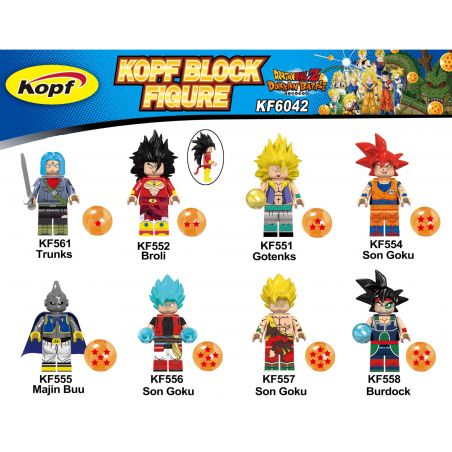KOPF KF6042 6042 KF561 KF552 KF554 KF555 KF556 KF557 KF558 KF553 non  HÀNG TRĂM NGƯỜI 8 QI DRAGON BALL bộ đồ chơi xếp lắp ráp ghép mô hình Movie & Game Phim Và Trò Chơi