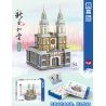 ZHEGAO 00967 non  BẮC KINH SHENGHE LANE NHÀ THỜ MỚI bộ đồ chơi xếp lắp ráp ghép mô hình Buildings 5373 khối