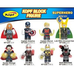 KOPF KF1223 1223 KF1224 1224 KF1225 1225 KF1226 1226 KF1227 1227 KF1228 1228 KF1229 1229 KF1230 1230 KF6101 6101 non  HÀNG TRĂM NGƯỜI 8 LIÊN MINH AVENGERS bộ đồ chơi xếp lắp ráp ghép mô hình The Avengers