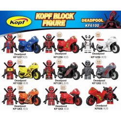 KOPF KF6100 6100 KF1257 1257 KF1258 1258 KF1259 1259 KF1260 1260 KF1261 1261 KF1262 1262 KF1263 1263 KF1264 1264 KF656 non  DEADPOOL. bộ đồ chơi xếp lắp ráp ghép mô hình Marvel Super Heroes Siêu Anh Hùng Marvel
