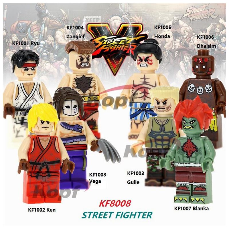 KOPF KF8008 8008 KF1001 1001 KF1002 1002 KF1003 1003 KF1004 1004 KF1005 1005 KF1006 1006 KF1007 1007 KF1008 1008 non  HÀNG TRĂM NGƯỜI 8 OVERLORD PHỐ bộ đồ chơi xếp lắp ráp ghép mô hình Movie & Game STREET FIGHTER Phim Và Trò Chơi