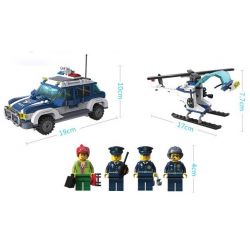 QMAN ENLIGHTEN KEEPPLEY 1117 non  CẢNH SÁT PHỐI HỢP TRUY BẮT TỘI PHẠM bộ đồ chơi xếp lắp ráp ghép mô hình City HIGHWAY PURSUIT Thành Phố 394 khối