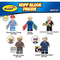 KOPF KF6127 6127 KF1435 1435 KF1436 1436 KF1437 1437 KF1433 1433 KF1434 1434 non  SÊ-RI CHÍNH TRỊ GIA. bộ đồ chơi xếp lắp ráp ghép mô hình Collectable Minifigures Búp Bê Sưu Tầm