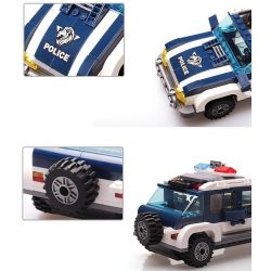 QMAN ENLIGHTEN KEEPPLEY 1117 non  CẢNH SÁT PHỐI HỢP TRUY BẮT TỘI PHẠM bộ đồ chơi xếp lắp ráp ghép mô hình City HIGHWAY PURSUIT Thành Phố 394 khối