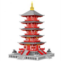 FUN IMAGINATION LZ8215 8215 non  CHÙA HÀN SƠN PUMING bộ đồ chơi xếp lắp ráp ghép mô hình Buildings 4378 khối