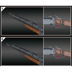 MouldKing 14016 Mould King 14016 non  SÚNG NGẮN HAI NÒNG bộ đồ chơi xếp lắp ráp ghép mô hình Gun DOUBLE-BARRELED SHOTGUN 1015 khối