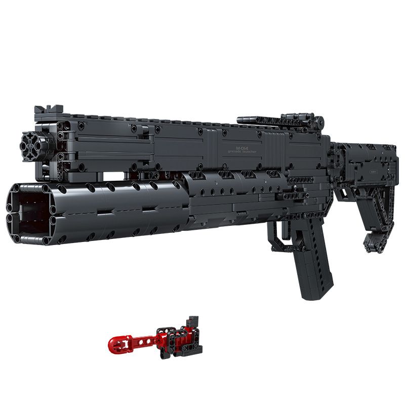 MouldKing 14014 Mould King 14014 non  SÚNG LỰU ĐẠN bộ đồ chơi xếp lắp ráp ghép mô hình Gun GRENADE GUN 1333 khối