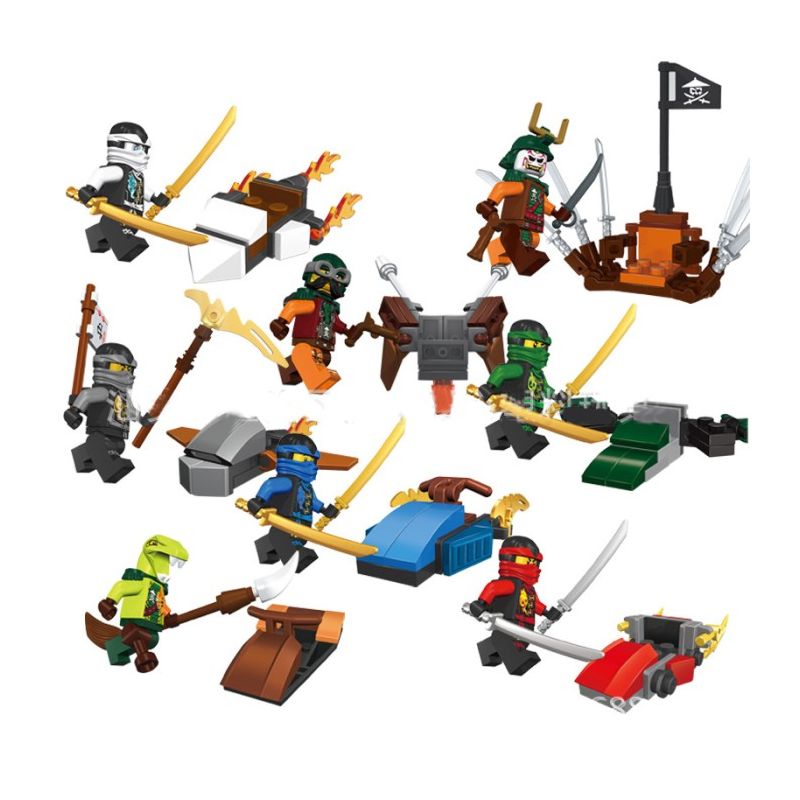 DUO LE PIN DLP9019 9019 non  PHANTOM NINJA. bộ đồ chơi xếp lắp ráp ghép mô hình The  Ninjago Movie Ninja Lốc Xoáy