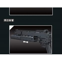 MouldKing 14014 Mould King 14014 non  SÚNG LỰU ĐẠN bộ đồ chơi xếp lắp ráp ghép mô hình Gun GRENADE GUN 1333 khối