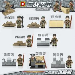DUO LE PIN DLP9020 9020 non  NGƯỜI TẤN CÔNG THẾ CHIẾN II 8 bộ đồ chơi xếp lắp ráp ghép mô hình Collectable Minifigures Búp Bê Sưu Tầm