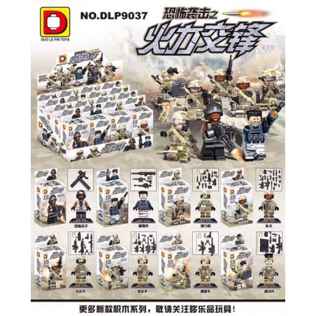 DUO LE PIN DLP9037 9037 non  NGỌN LỬA CỦA CUỘC TẤN CÔNG KHỦNG BỐ LÀ 8 MÔ HÌNH bộ đồ chơi xếp lắp ráp ghép mô hình Collectable Minifigures Búp Bê Sưu Tầm