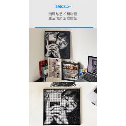 GOBRICKS GP01 non  NGHỆ THUẬT PIXEL VỚI KHẢ NĂNG VÔ HẠN bộ đồ chơi xếp lắp ráp ghép mô hình Art BRICK ART 2912 khối