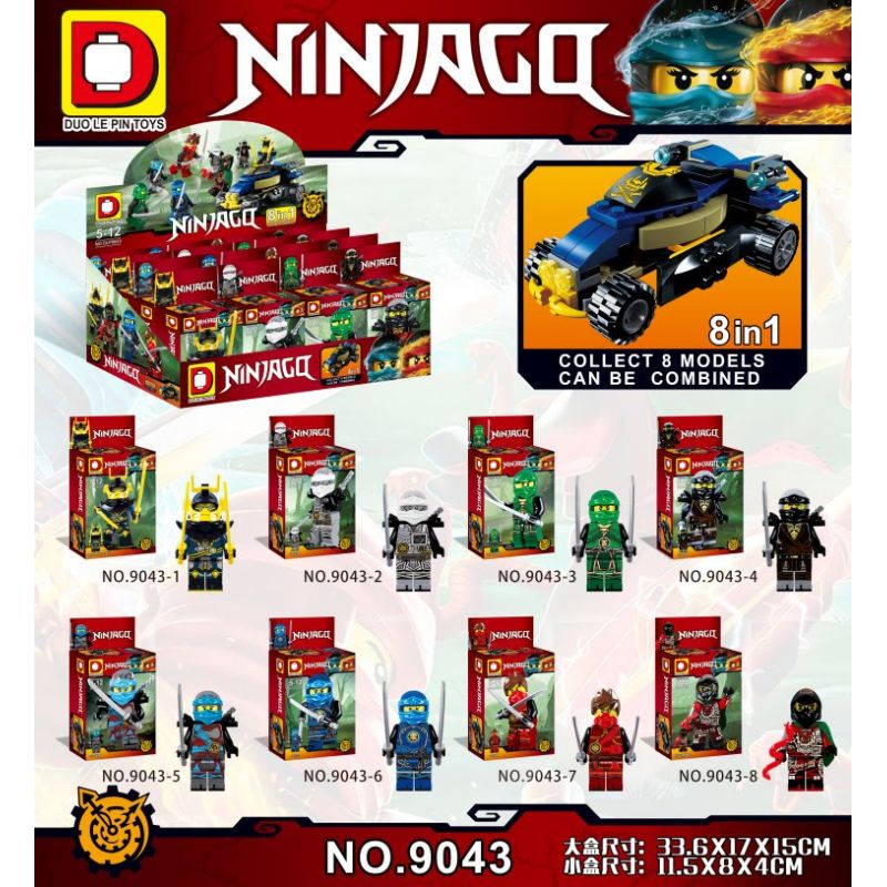 DUO LE PIN DLP9043 9043 non  PHANTOM NINJA. bộ đồ chơi xếp lắp ráp ghép mô hình The  Ninjago Movie Ninja Lốc Xoáy